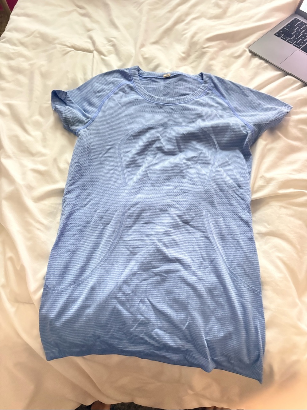 lululemon athletica Light Blue Short Sleeve Swiftly tech